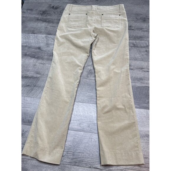 Kuhl Corduroy Pants Womens 12 Tan Chino Straight Low Rise Soft Stretch Outdoor - Picture 12 of 12